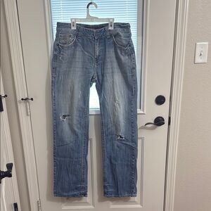 Men’s Rock & Roll Cowboy Double Barrel Straight Jeans Size 34x36